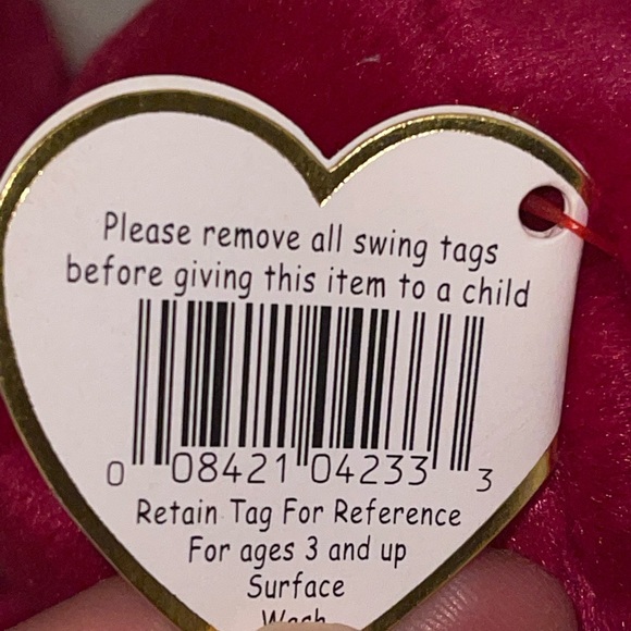 Valentina Beanie Babies, 1998 vintage with errors - Picture 9 of 9